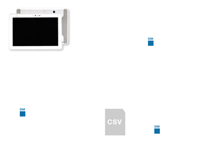 Wifi・電話回線(SIM)でどこでもつながる・使える
